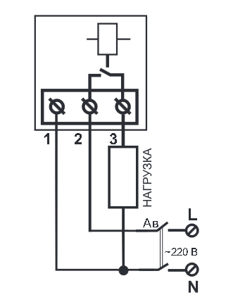 Электрическая схема реле VP-32A
