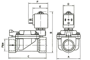 Схематическое изображение клапана 21W7KB500