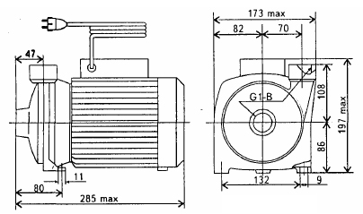 Размеры центробежного насоса БЦ-1,6-20У1.1