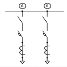 Однолинейная схема панелей ЩО-70К-2-09