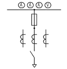Однолинейная схема панелей ЩО-70К-1-30