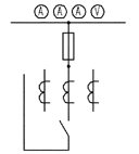 Однолинейная схема панелей ЩО-70К-1-32