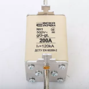 Предохранитель 200а nh1 gL gG 500v l1=120KA фото 2
